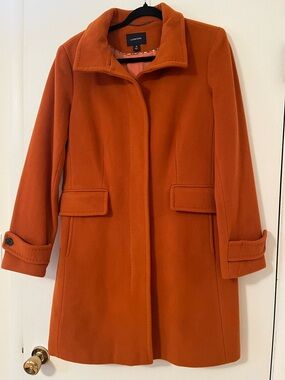 Lands' End Wool-Blend Pea Coat